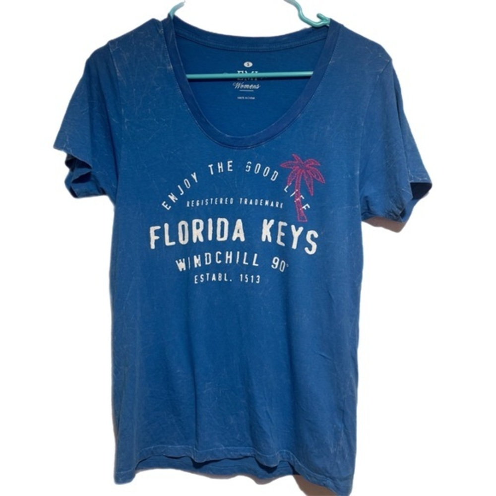 Blue Florida Keys Graphic T-Shirt